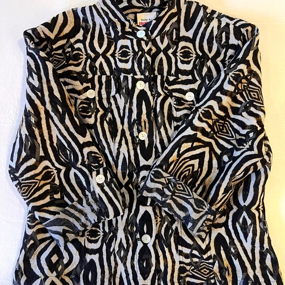 Ruby Rd. Favorites women’s size 12 abstract print casual office.